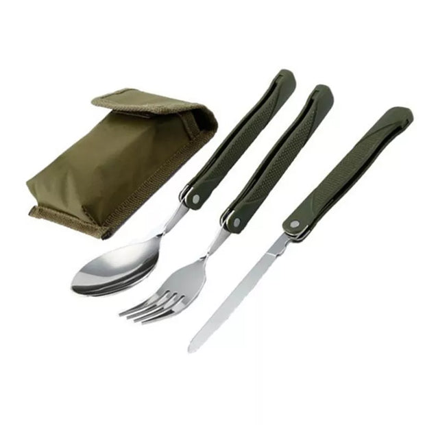 Stainless Steel Foldable Cutlery Backpack