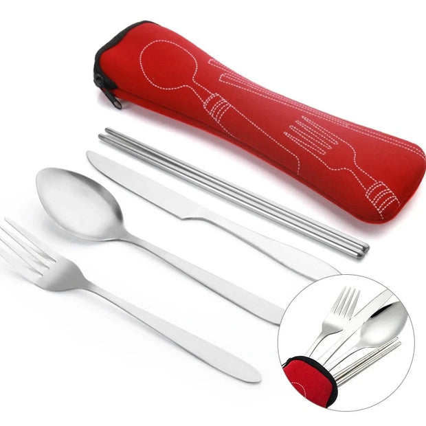 Stainless Steel Bento Box Cutlery Set