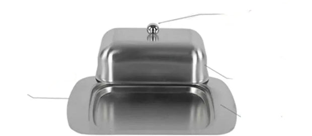 Stainless Steel Butter Dish with Lid