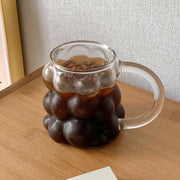 Glass Coffee Mug with Creative Cup Sleeve