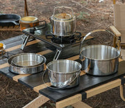 Stainless Steel Camping Pot Set