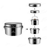 Stainless Steel Camping Pot Set