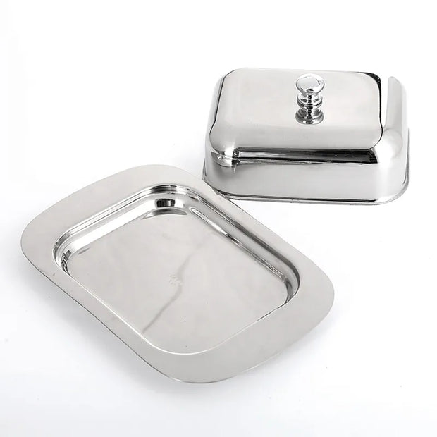 Luxurious Stainless Steel Butter Dish