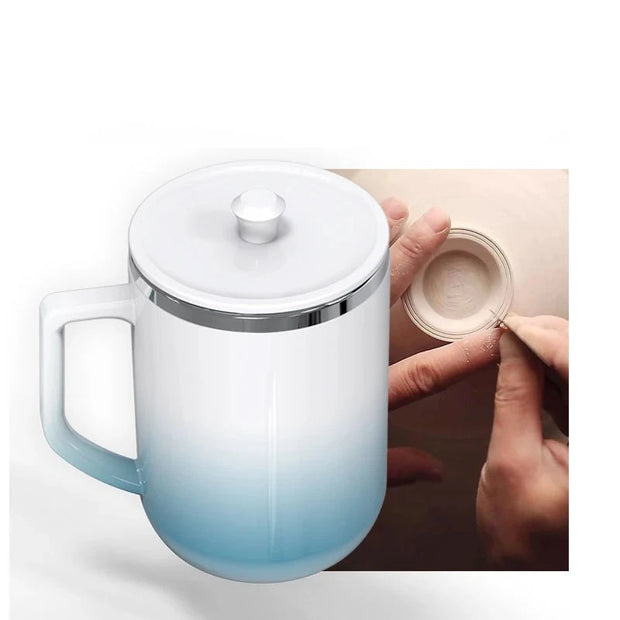 Ceramic Gradient Automatic Blender Coffee Mug