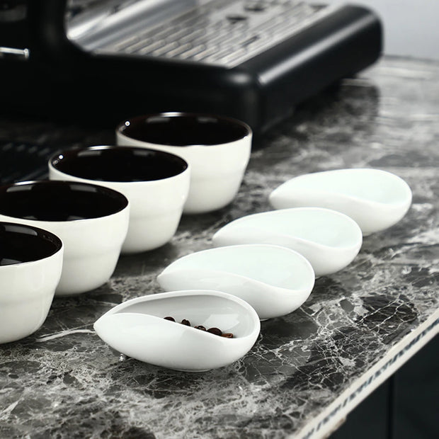 Pure White Ceramic Coffee Beans Dose Trays