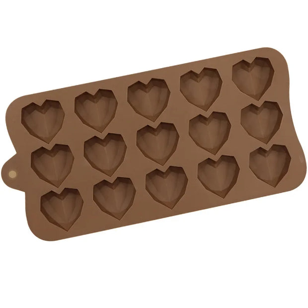 Diamond Heart Silicone Chocolate Mold