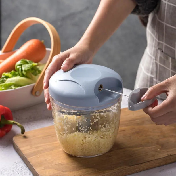 Efficient Manual Meat Mincer and Garlic Chopper