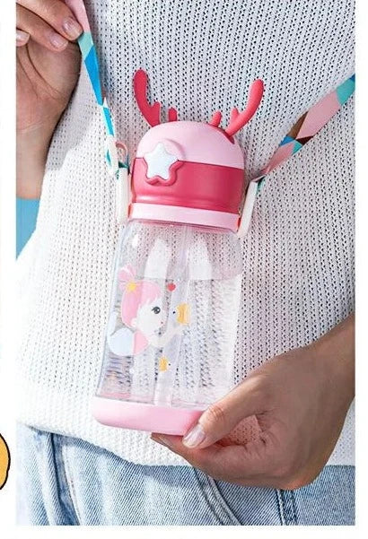 Portable Creative Cartoon Baby Water Bottle