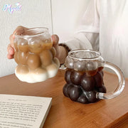 Glass Coffee Mug with Creative Cup Sleeve