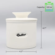 Authentic French Butter Crock with Knife