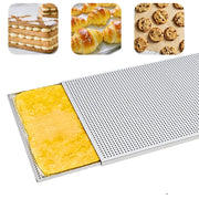 Rectangular Perforated Puff Pastry Baking Tray