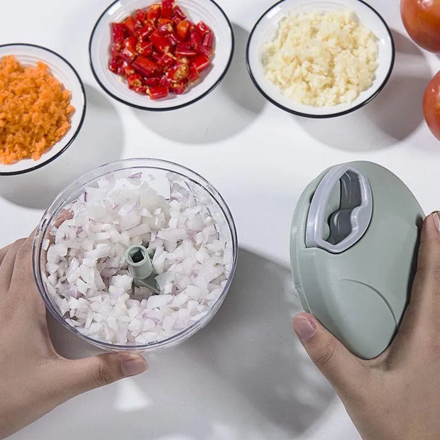 Efficient Manual Meat Mincer and Garlic Chopper