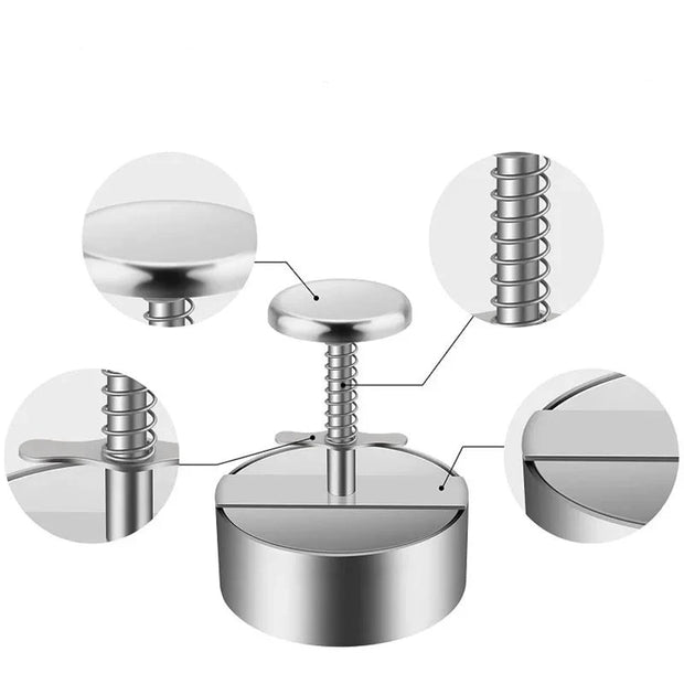 Stainless Steel Adjustable Burger Patty Maker
