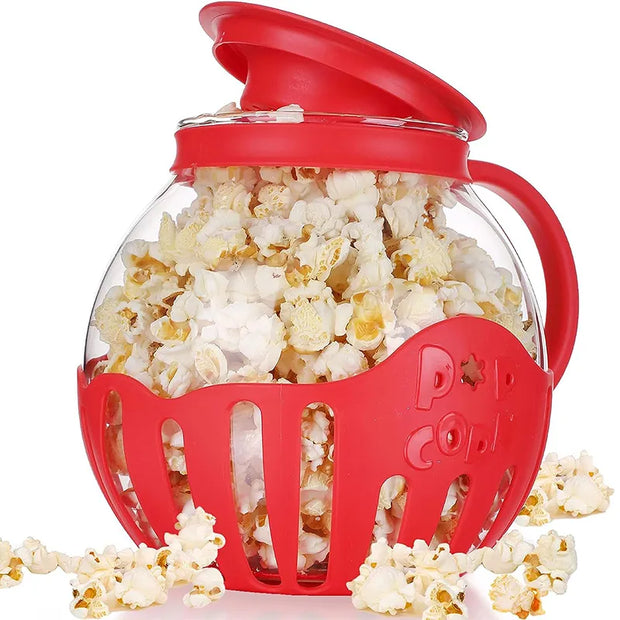 Quick Microwave Glass Popcorn Popper