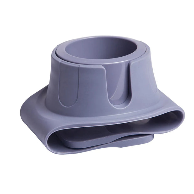 Gray Silicone Sofa Cup Holder with drink, perfect for sofa armrests